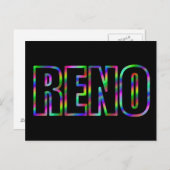 Carte Postale RENO Neon (Devant / Derrière)
