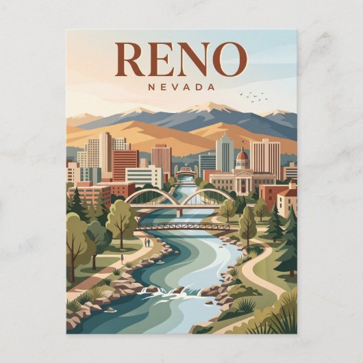 Carte Postale Reno Nevada (Devant)