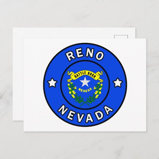 Carte Postale Reno Nevada (Devant / Derrière)