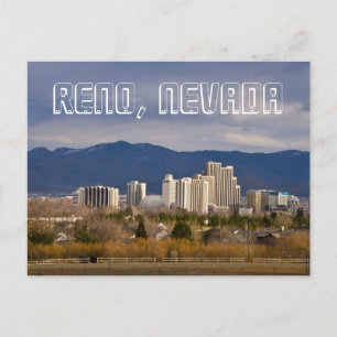 Carte postale Reno Nevada Downtown Skyline