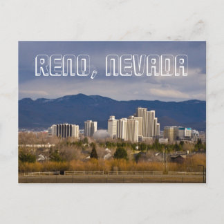Carte postale Reno Nevada Downtown Skyline
