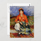 Carte Postale Renoir - Algérienne fille (Devant / Derrière)