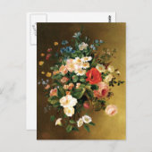 Carte Postale Renoir - Bouquet de fleurs, 1858 (Devant / Derrière)