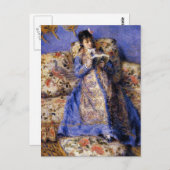 Carte Postale Renoir - Camille Monet Lecture (Devant / Derrière)