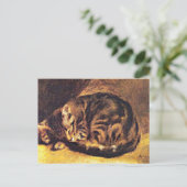 Carte Postale Renoir : Chat couché (Debout devant)