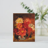 Carte Postale Renoir - Dahlias (Debout devant)