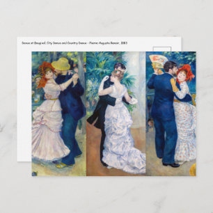 Carte Postale Renoir - Dance serie : Bougival, Ville & Pays
