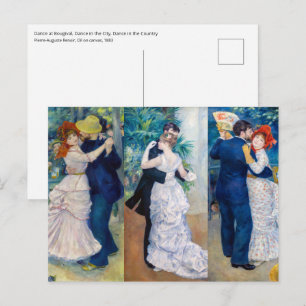 Carte Postale Renoir - Dance serie : Bougival, Ville & Pays