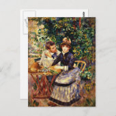 Carte Postale Renoir - Dans le jardin (Devant / Derrière)