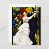 Carte Postale Renoir - Danse à Bougival, (Devant / Derrière)