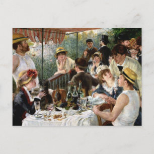 Carte Postale Renoir : Déjeuner de la fête nautique