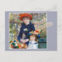 Renoir Deux soeurs CC0398 Anniversaire