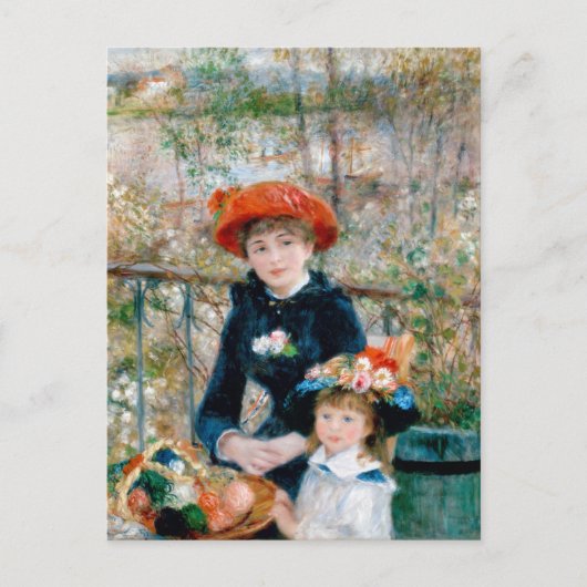 Carte Postale Renoir "Deux Soeurs (Sur La Terrasse)" (Devant)
