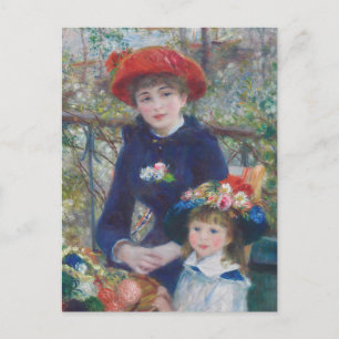 Carte Postale Renoir Deux Soeurs Terrasse Français Impressionnis