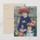 Carte Postale Renoir Deux Soeurs Terrasse Français Impressionnis (Devant / Derrière)