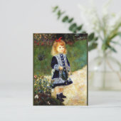 Carte Postale Renoir - Fille avec une canne d'arrosage, (Debout devant)