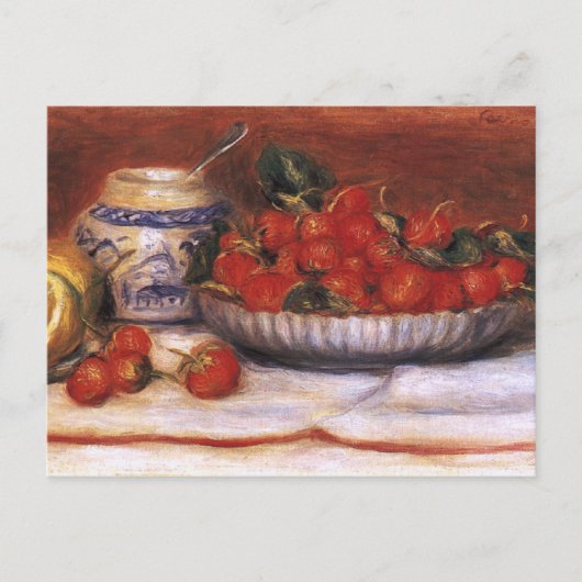 Carte Postale Renoir : fraises (Devant)