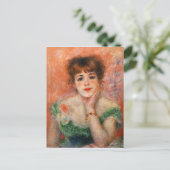 Carte Postale Renoir Jean Samary en robe basse (Debout devant)