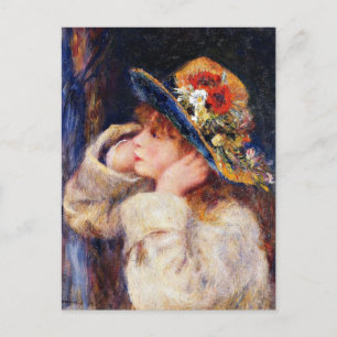 Carte Postale Renoir - Jeune fille en Casquette 