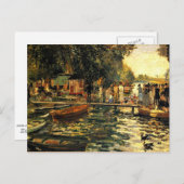Carte Postale Renoir - La Grenouillère (Devant / Derrière)