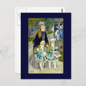 Carte Postale Renoir - La Promenade (Devant / Derrière)