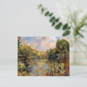 Carte Postale Renoir - Lakeside, paysage (Debout devant)