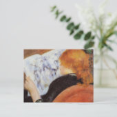 Carte Postale Renoir : Lecture jeune femme (Debout devant)
