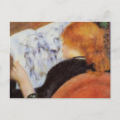 Carte Postale Renoir : Lecture jeune femme (Devant)