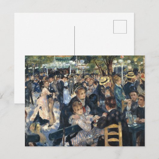 Carte Postale Renoir Moulin Danse Galette Party (Devant / Derrière)