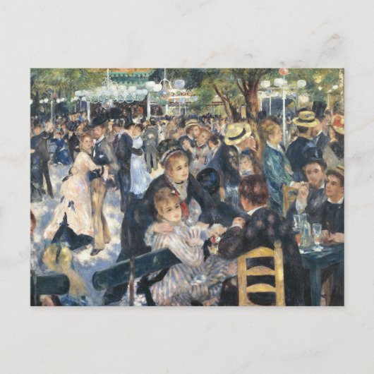 Carte Postale Renoir Moulin Danse Galette Party (Devant)