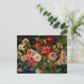 Carte Postale Renoir - Rose, célèbre peinture, (Debout devant)