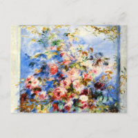 Renoir - Roses dans une fenêtre,