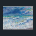 Carte Postale Renoir Seascape. Impressionnisme nautique bleu. Me<br><div class="desc">Carte postale Pierre-Auguste Renoir "Paysage marin". Impressionnisme nautique bleu.</div>