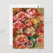 Carte Postale Renoir - Spray de Roses (Devant / Derrière)