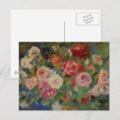 Carte Postale Renoir'a A Vase of Roses Still Life (Devant / Derrière)