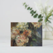 Carte Postale Renoir's A Vase of Peonies (Debout devant)