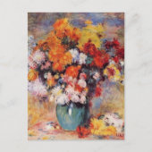 Carte Postale Renoir's A Vase of Tulips and Anemones (Devant)