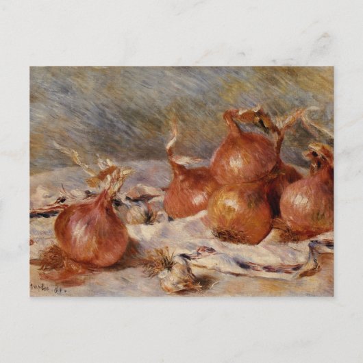 Carte Postale Renoir's Still Life with Onions (1881) (Devant)