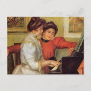 Carte Postale Renoir's Yvonne et Christine Lerolle au Piano