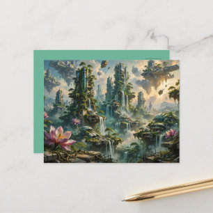 Carte Postale Rénovation Urbaine Ville Post-Apocalyptique Futuri