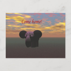 Carte Postale Rentrez chez vous