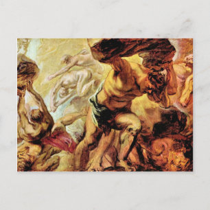 Carte Postale Renversement des Titans par Paul Rubens