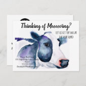 Carte Postale renvoi de la vache agricole vente vente (Devant / Derrière)