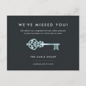 Carte Postale Réouverture de l'entreprise immobilière à clé vint (Devant)