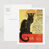 Carte Postale Réouverture du cabaret Conversation Noir, 1896 (co (Devant / Derrière)