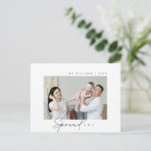 Carte Postale Répandre Joie, Joyeux voeux de Noël, Photo de fami (Debout devant)