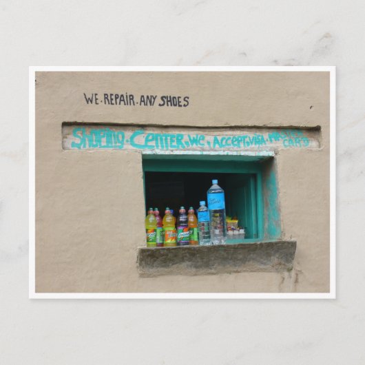 Carte Postale réparation de chaussures (Devant)
