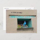 Carte Postale réparation de chaussures (Devant / Derrière)