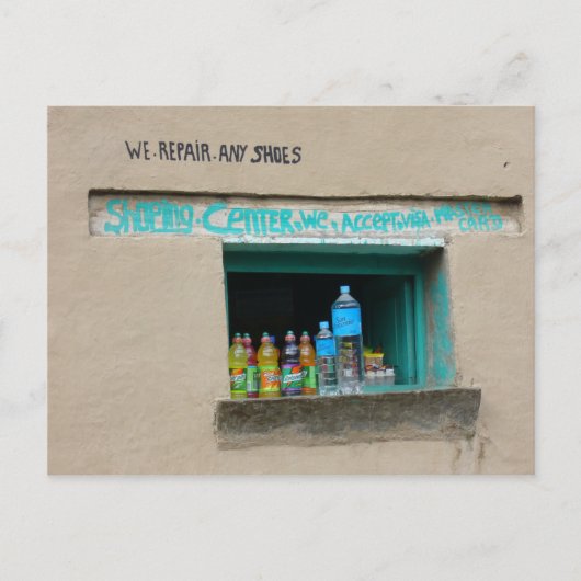 Carte Postale réparation de chaussures (Devant)