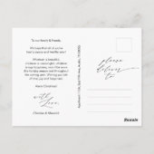 Carte Postale Répartir la joie, photo de famille Noël la plus jo (Dos)